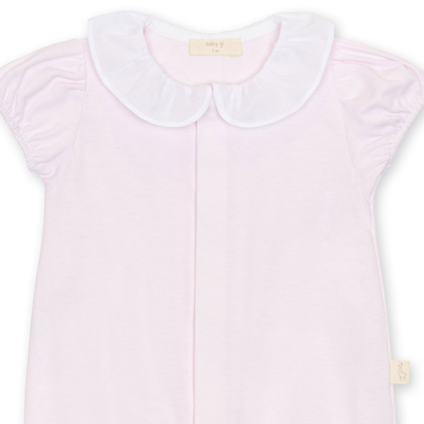 Baby Gi Pink Butterfly Cotton Romper