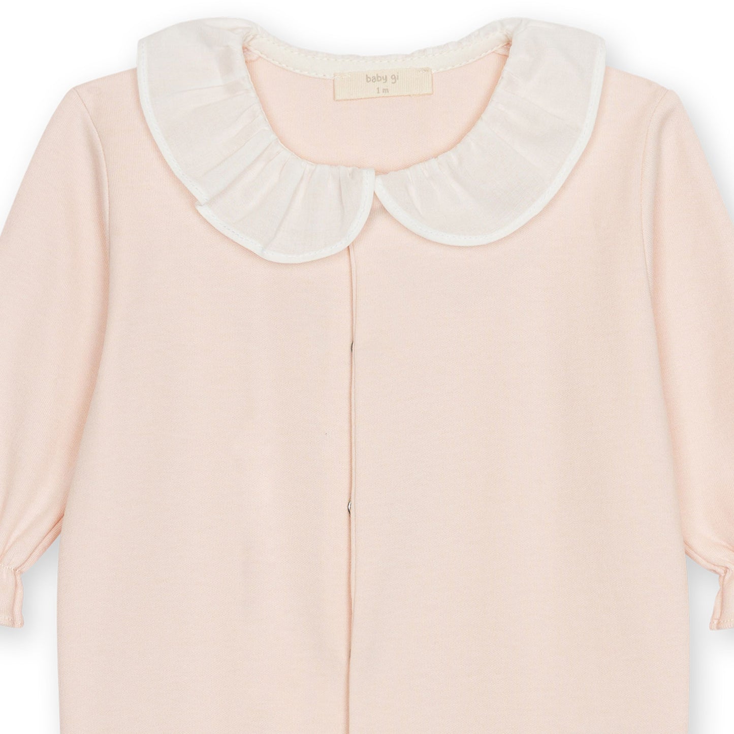 Baby Gi Peach Butterfly Cotton Baby Grow