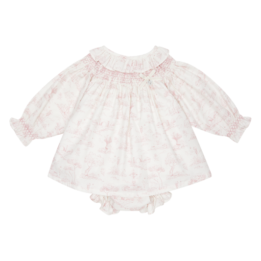 Deolinda Romera Pink Print Dress & Knicks