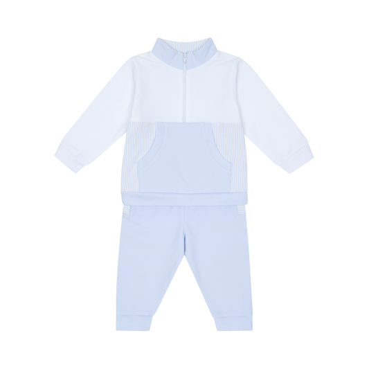 Deolinda Pale Blue Half Zip Tracksuit