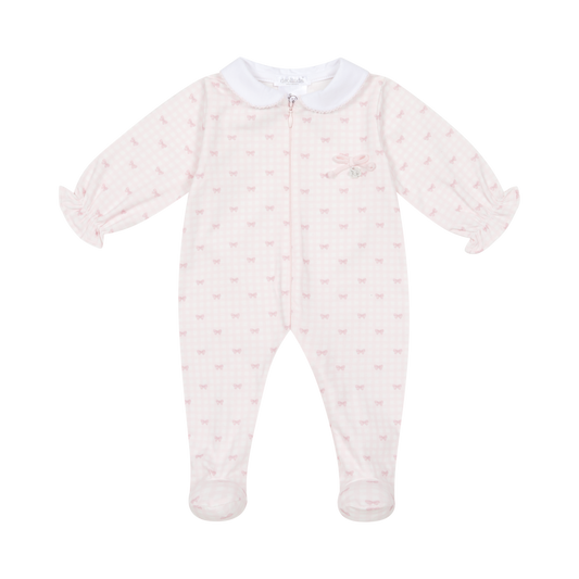 Deolinda Pink Bow Print Babygrow Boxset