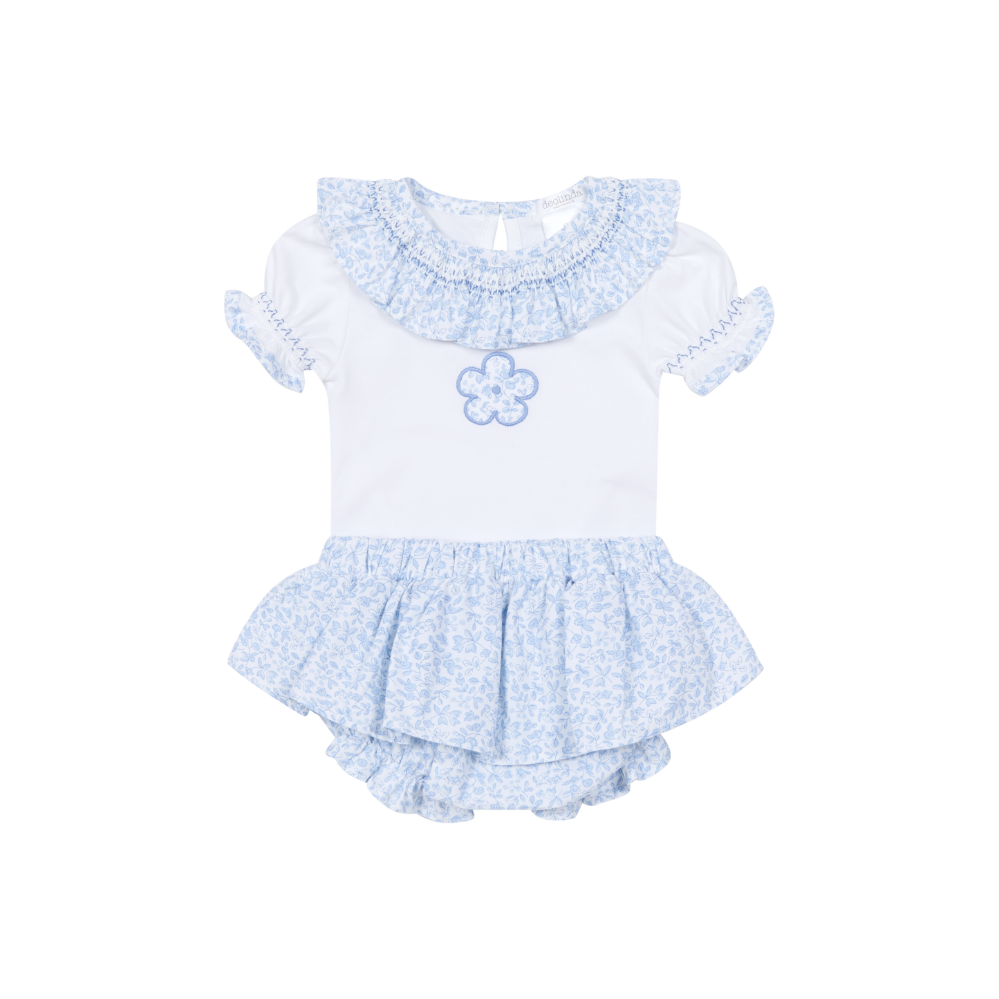 Deolinda Blue Floral Jam Pants Set