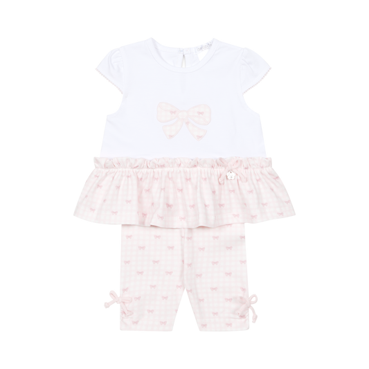 Deolinda Pink Bow Legging Set