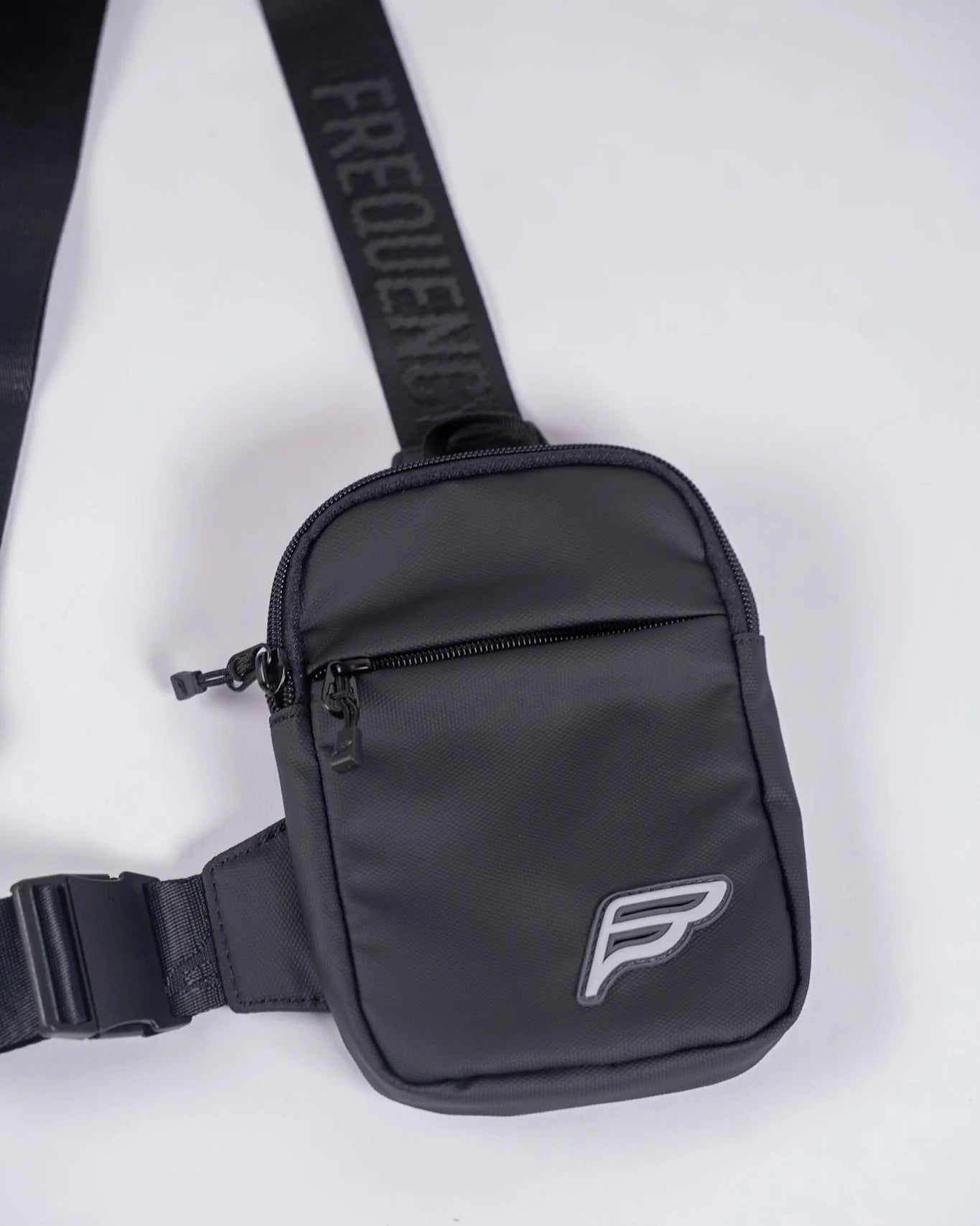 Frequency Black Cross Body Bag