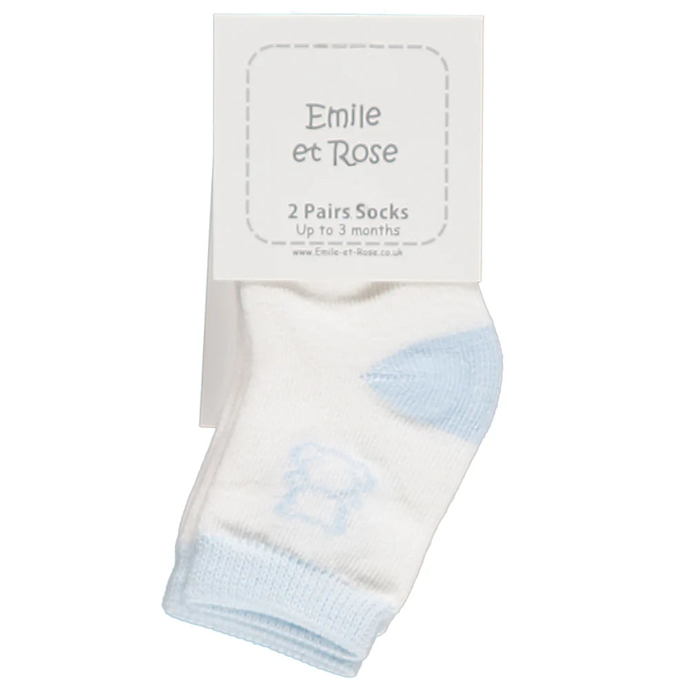 Emile et Rose Alpine Blue 2 Pack Socks