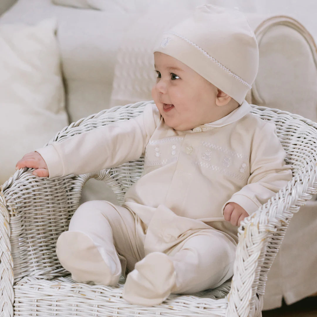 Emile et Rose Jesse Beige Baby Grow & Hat