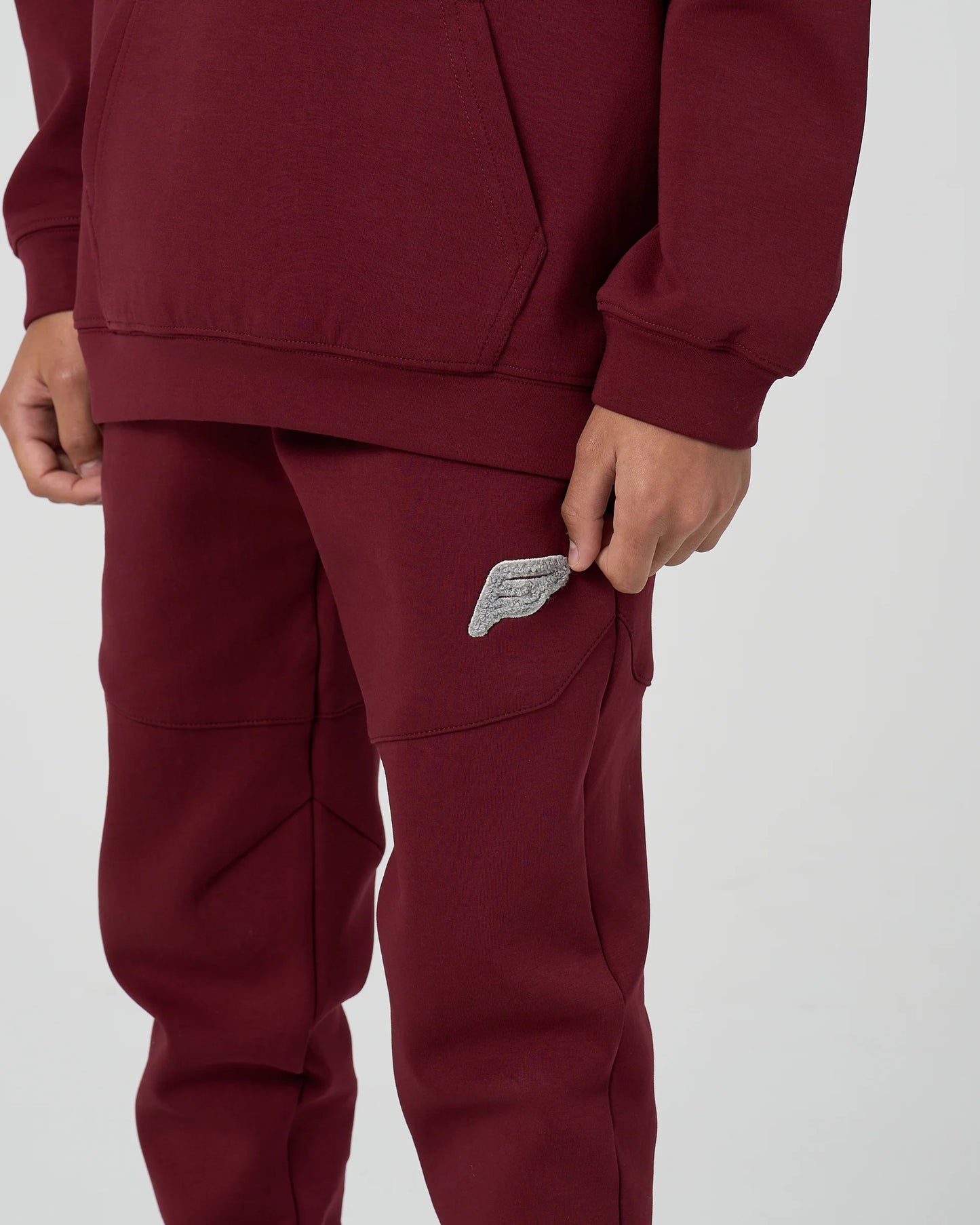 Frequency Tech Burgundy Tracksuit