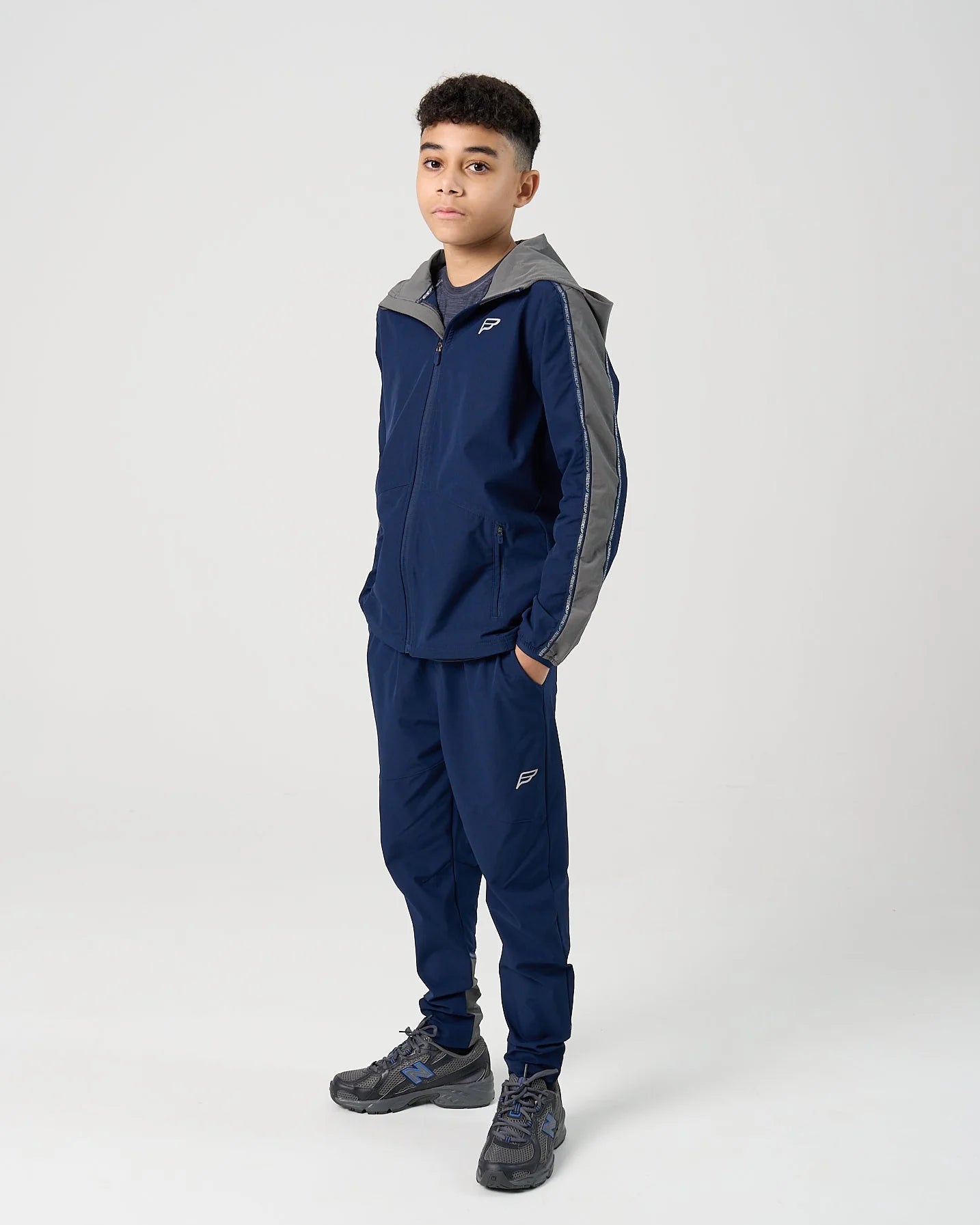 Frequency Navy/Grey Transform 3pc Tracksuit