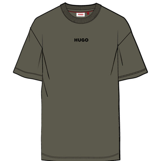 HUGO Khaki Short Sleeve T-Shirt