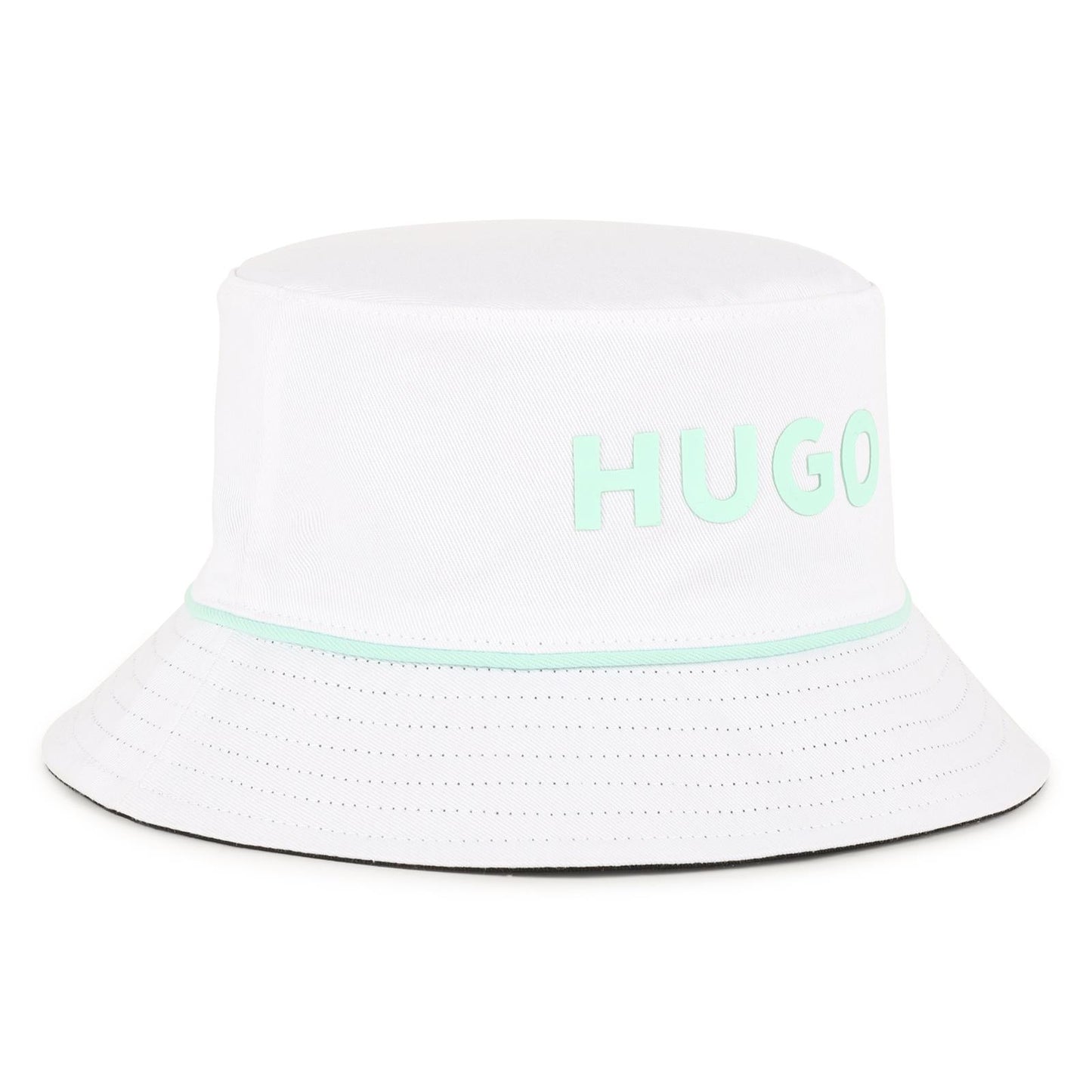 HUGO Mint & Black Reversible Bucket Hat
