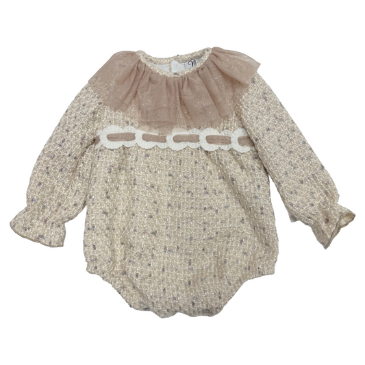 Naxos Gold Tweed Romper