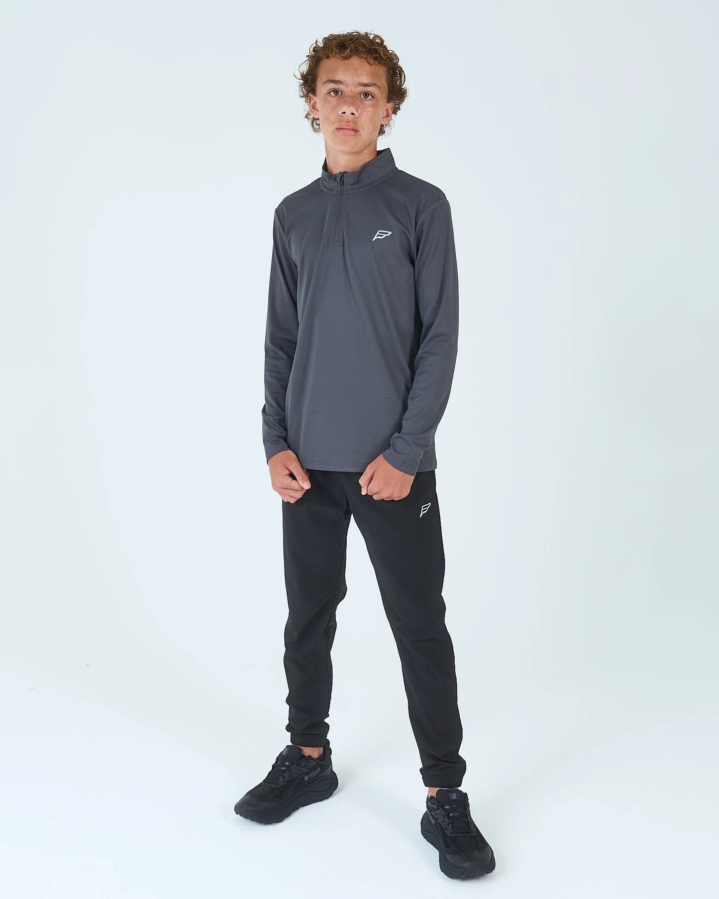 Frequency Core Grey Quarter Zip Tracksuit