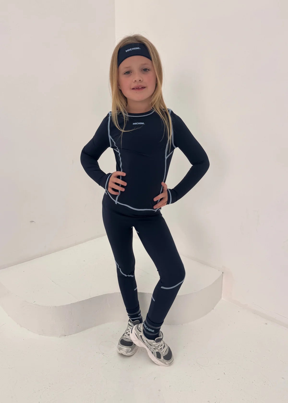 Michini Movement Frosted Navy Legging Set