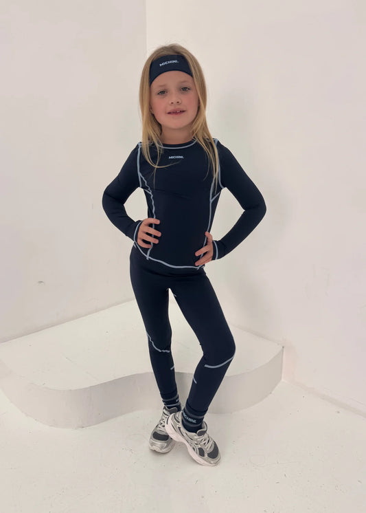 Michini Movement Frosted Navy Legging Set