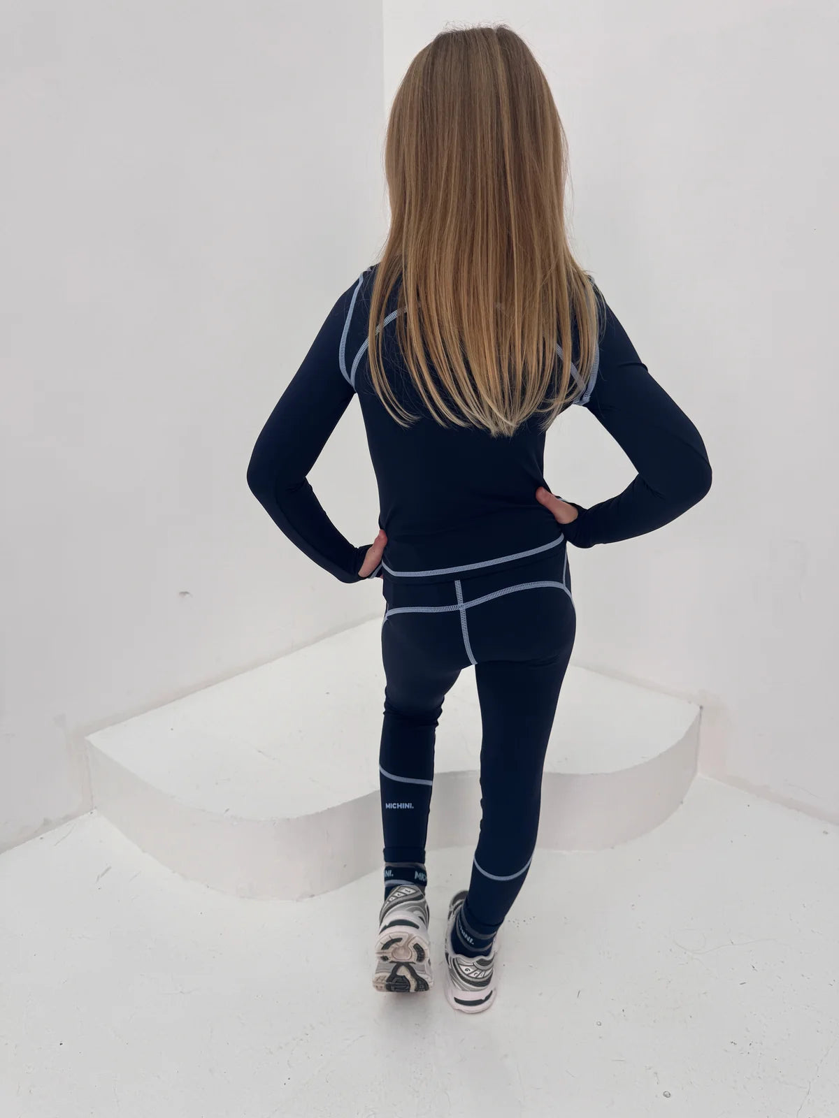 Michini Movement Frosted Navy Legging Set