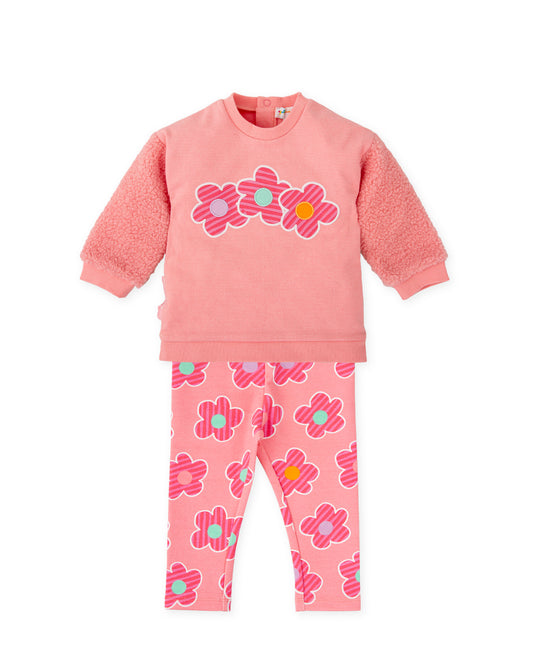 Agatha Ruiz De La Prada Pink Flower Legging Set 8729