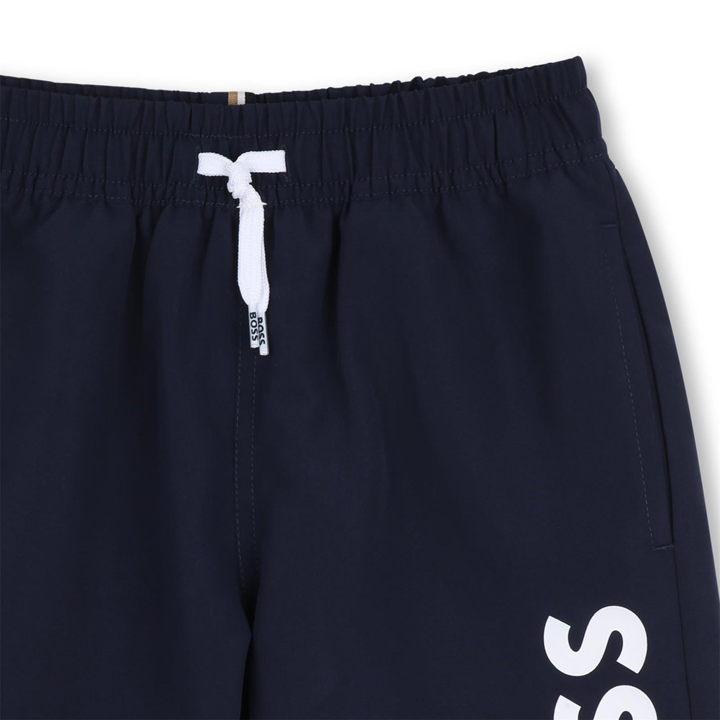 BOSS White & Navy Swim Short Set