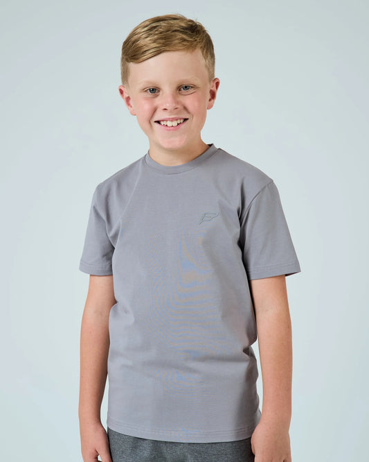 Frequency Tech Grey Cotton T-Shirt