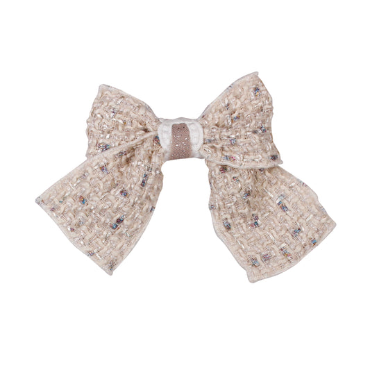 Naxos Gold Tweed Hairbow