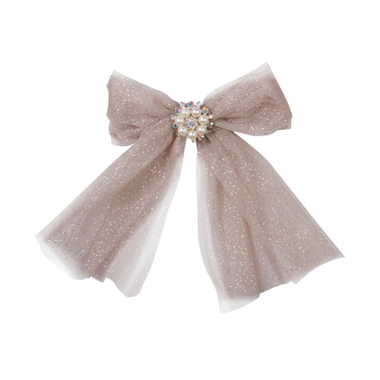 Naxos Gold Tulle Hairbow