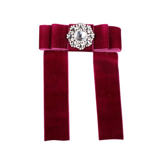 Naxos Plum Velvet Hairbow