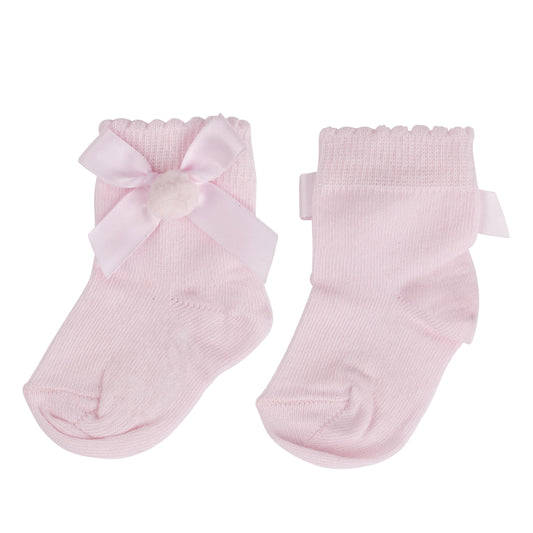 Little A Harriet Pink Ankle Socks