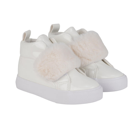 Little A Furever White Hi Tops