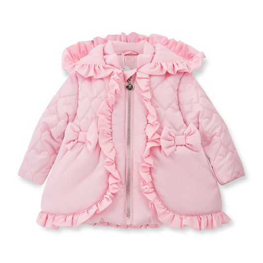 Little A Kaia Pink Heart Coat