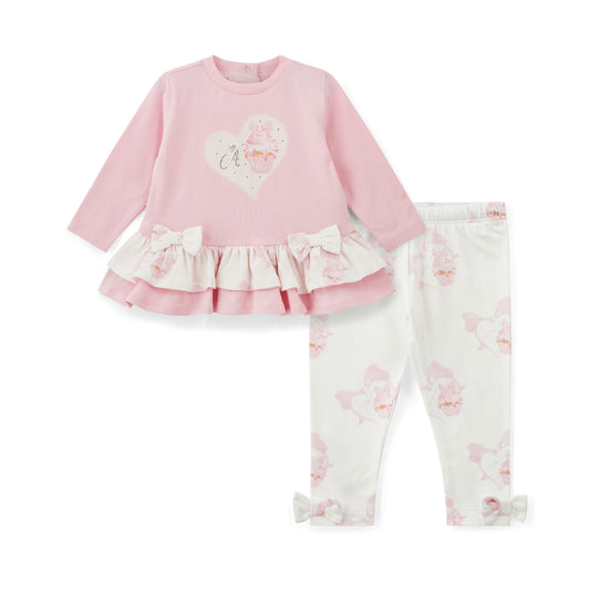 Little A Jade Cupcake Legging Set