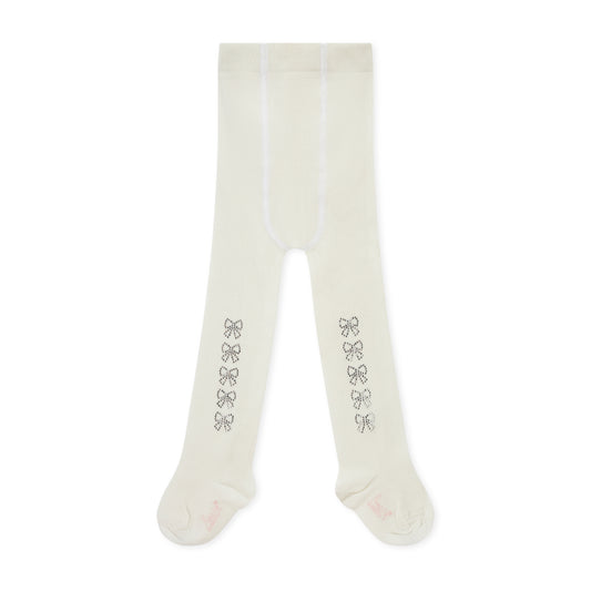 Little A Kerry White Diamante Tights