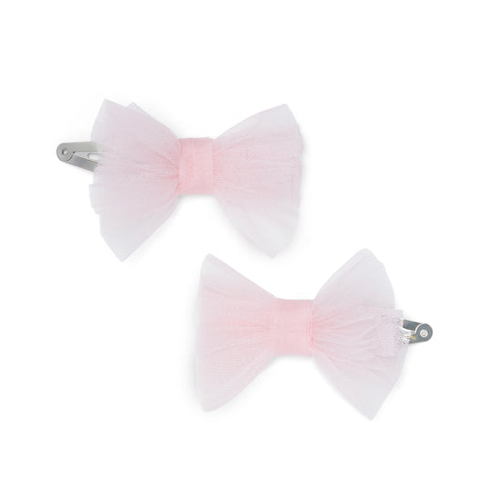 Little A Kaylee Pink Tulle Hair Clips