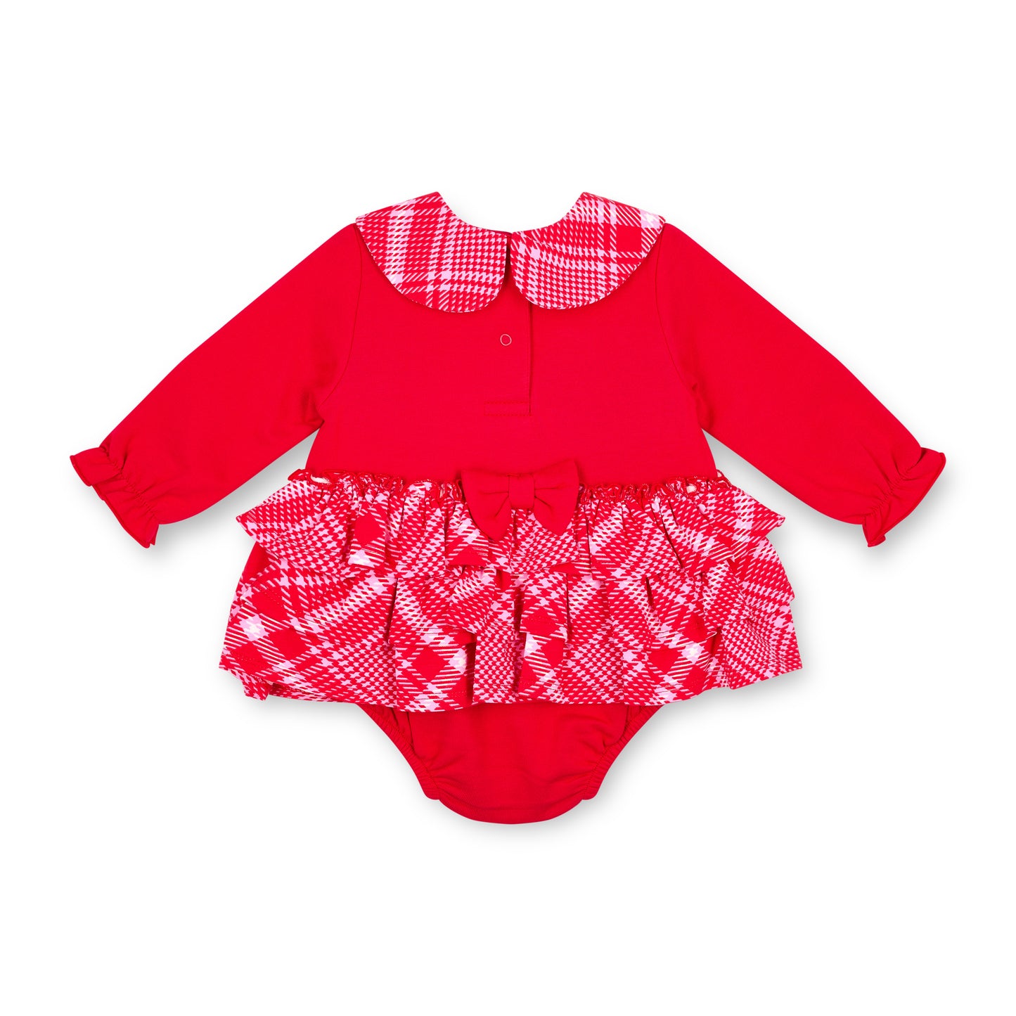 Little A Kacey Red Check Romper