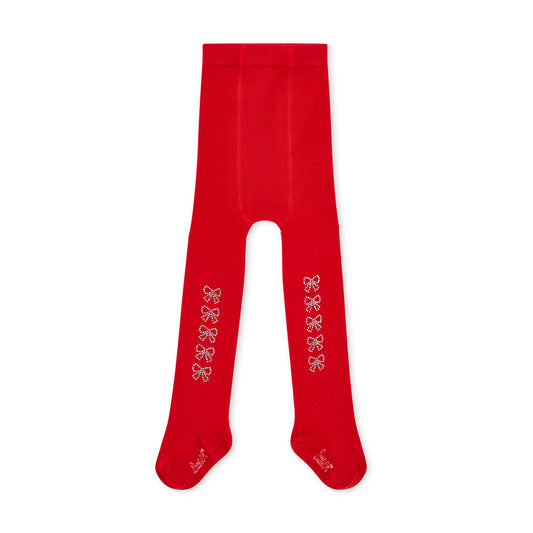 Little A Kerry Red Diamante Tights