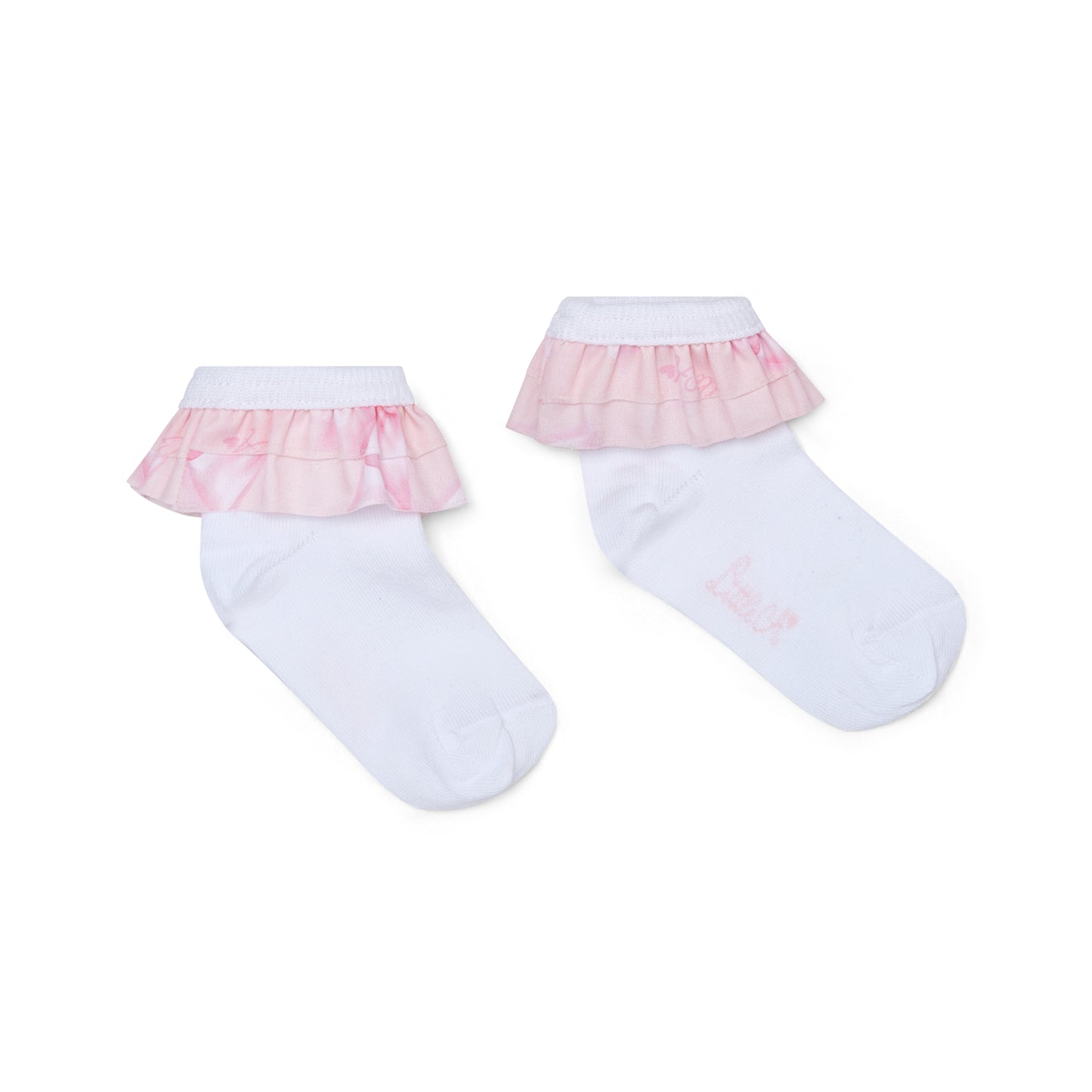 Little A Odette Bow Print Frill Socks