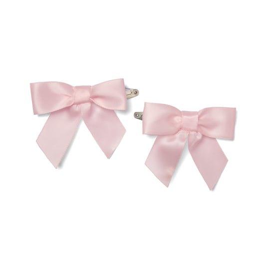 Little A Denver Pink Satin Hair Clips