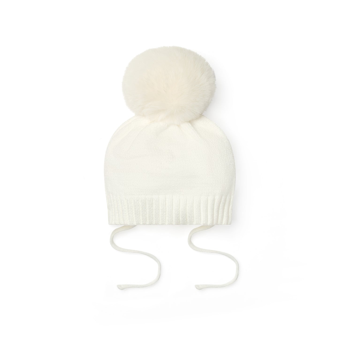 Little A Diamond White Pom Hat