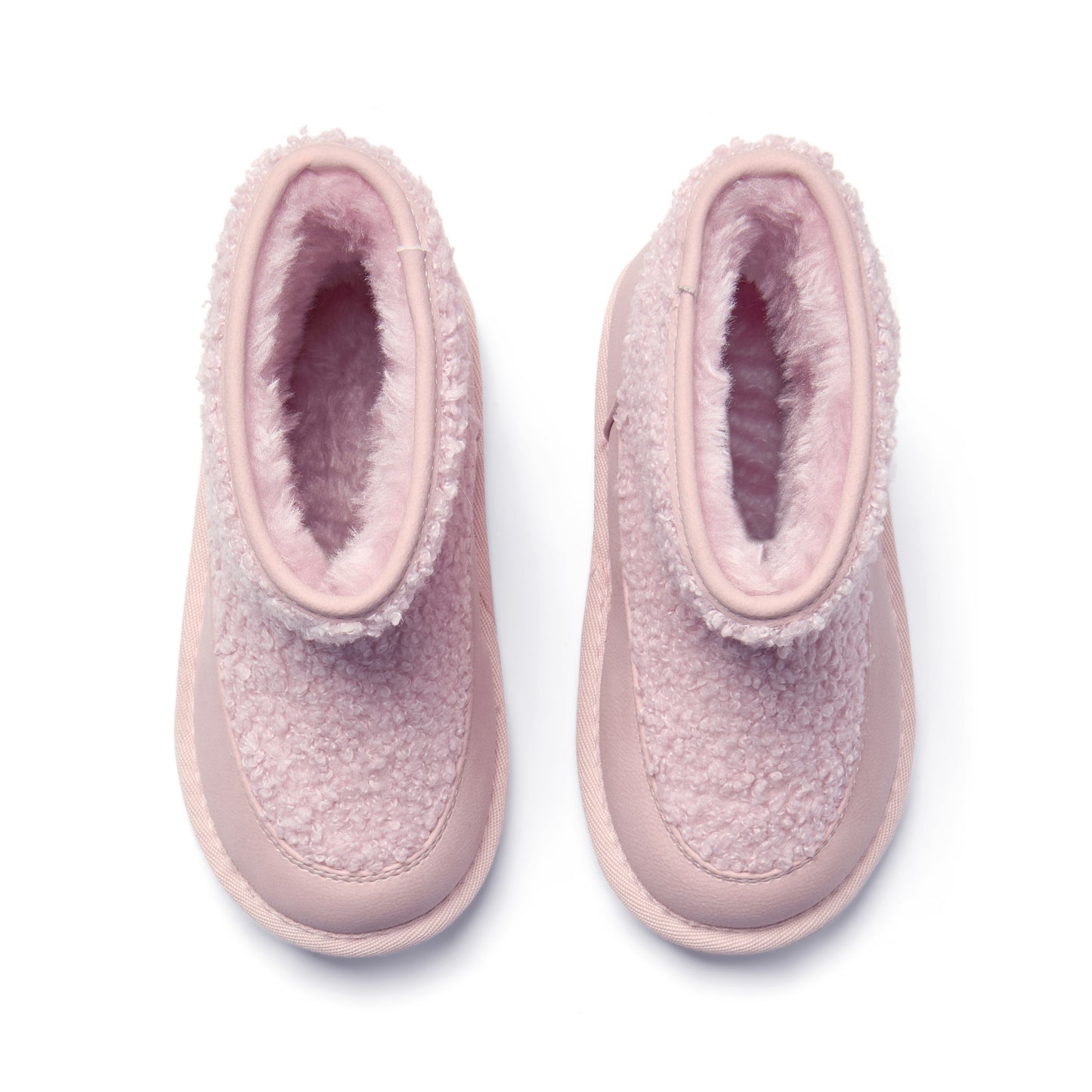 Little A Teddy Pink Boucle Boots