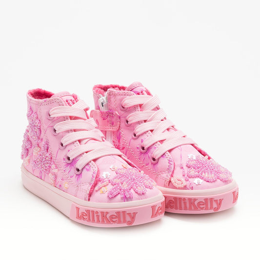 Lelli Kelly Brooke Pink Embellished Hi Tops