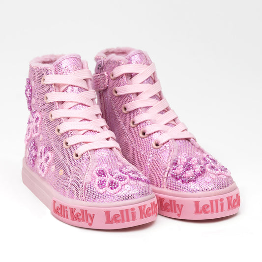 Lelli Kelly Taylor Pink Embellished Hi Tops