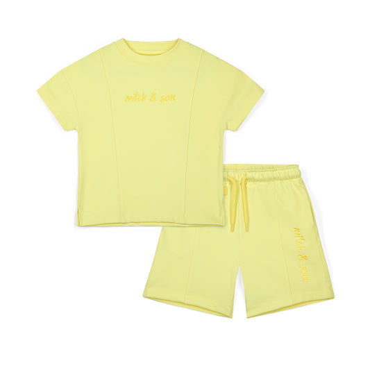Mitch & Son Griffin Lemon Short Set