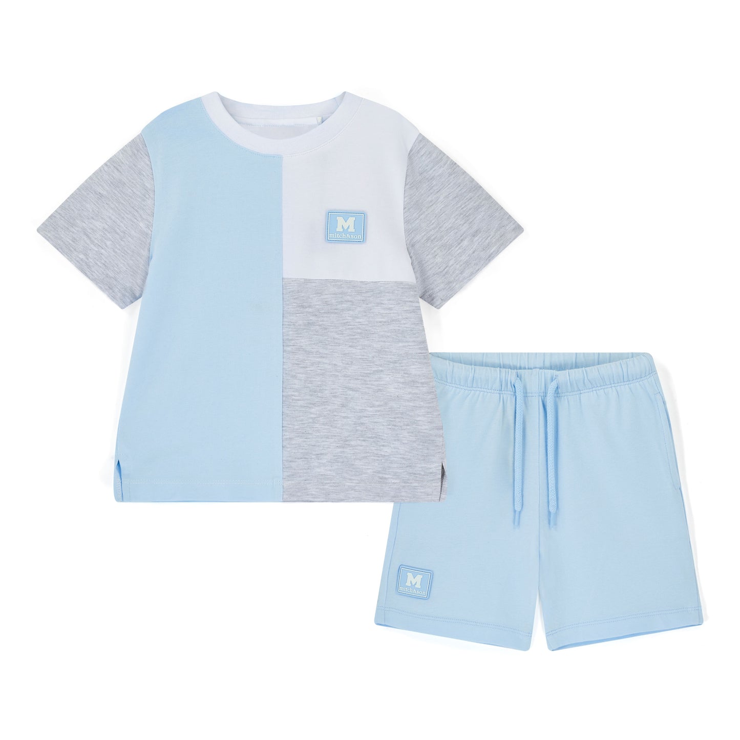 Mitch & Son Otto Blue Check Short Set