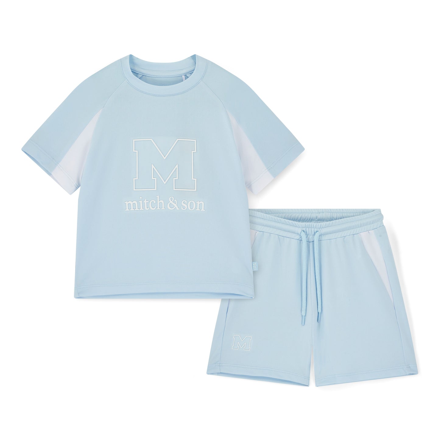 Mitch & Son Ollie Blue Logo Short Set
