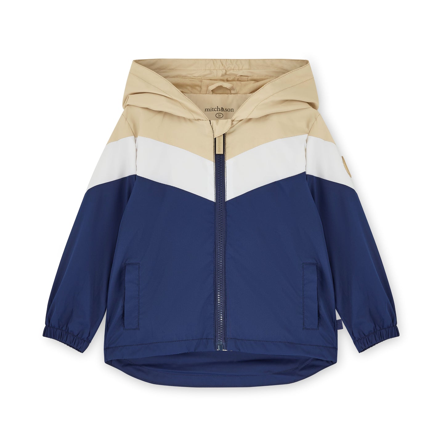 Mitch & Son Peter Navy Colour Block Jacket