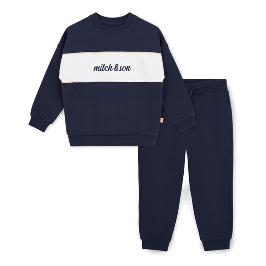 Mitch & Son Sean Navy Logo Tracksuit