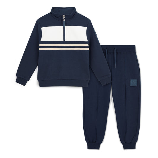 Mitch & Son Samson Navy 1/4 Zip Tracksuit