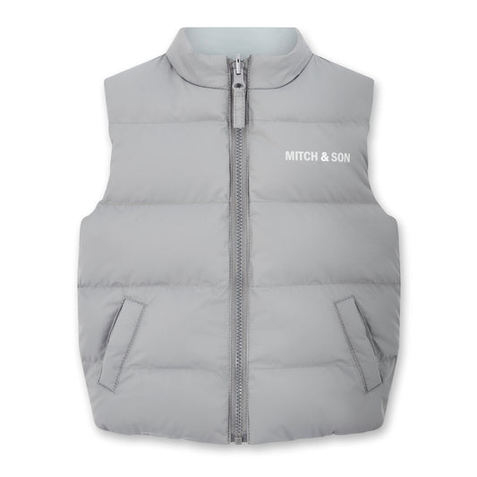 Mitch & Son Tristan Grey Reversible Gilet