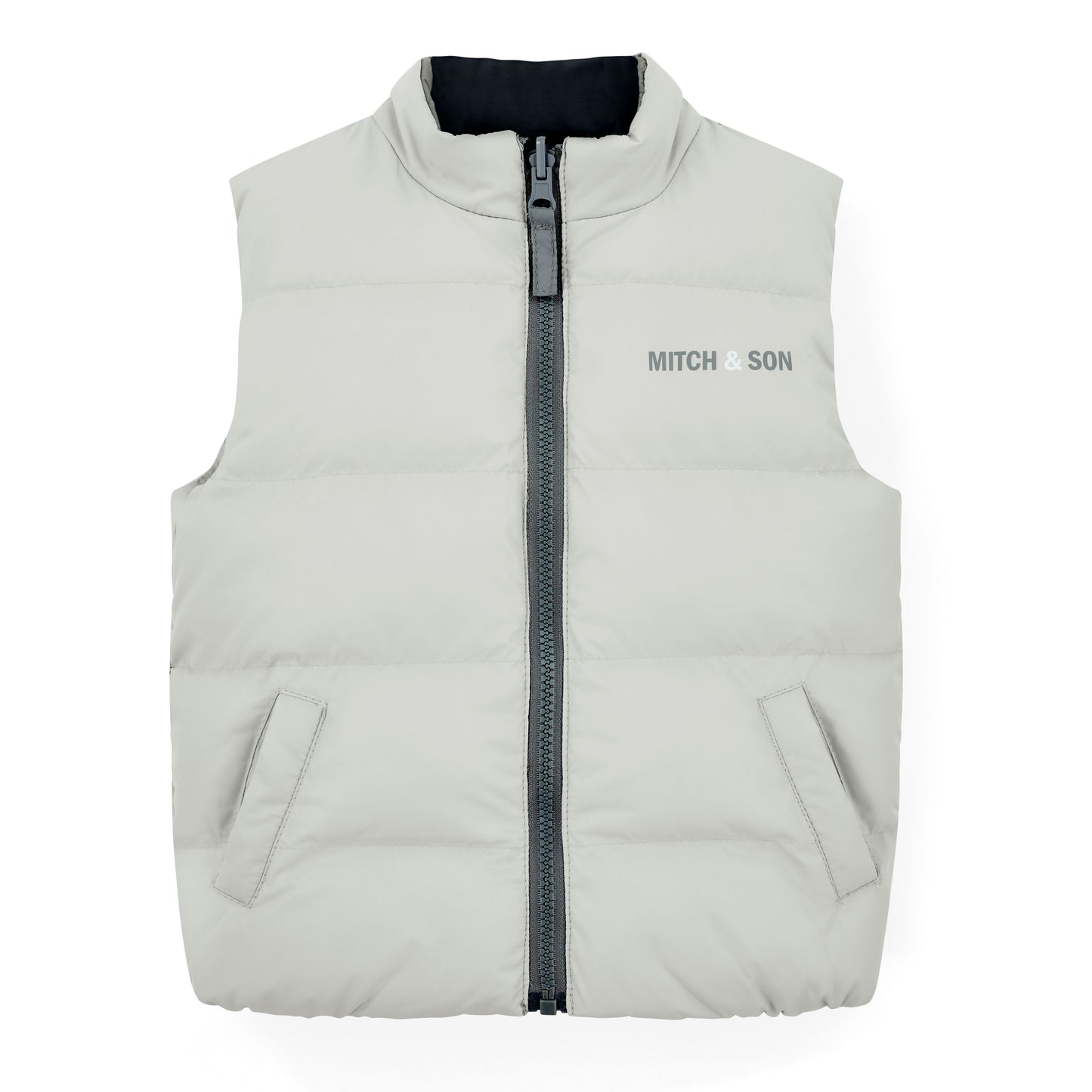 Mitch & Son Tristan Grey Reversible Gilet