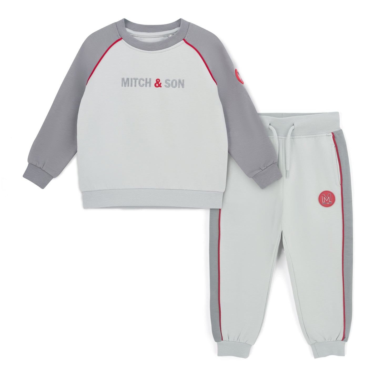 Mitch & Son Tyson Grey Piping Tracksuit