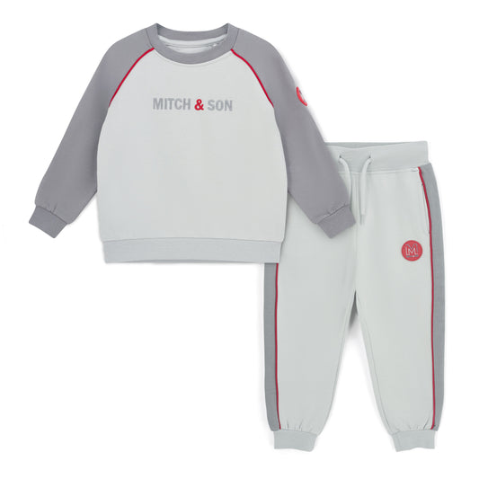 Mitch & Son Tyson Grey Piping Tracksuit