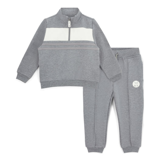 Mitch & Son Tyler Grey 1/4 Zip Tracksuit